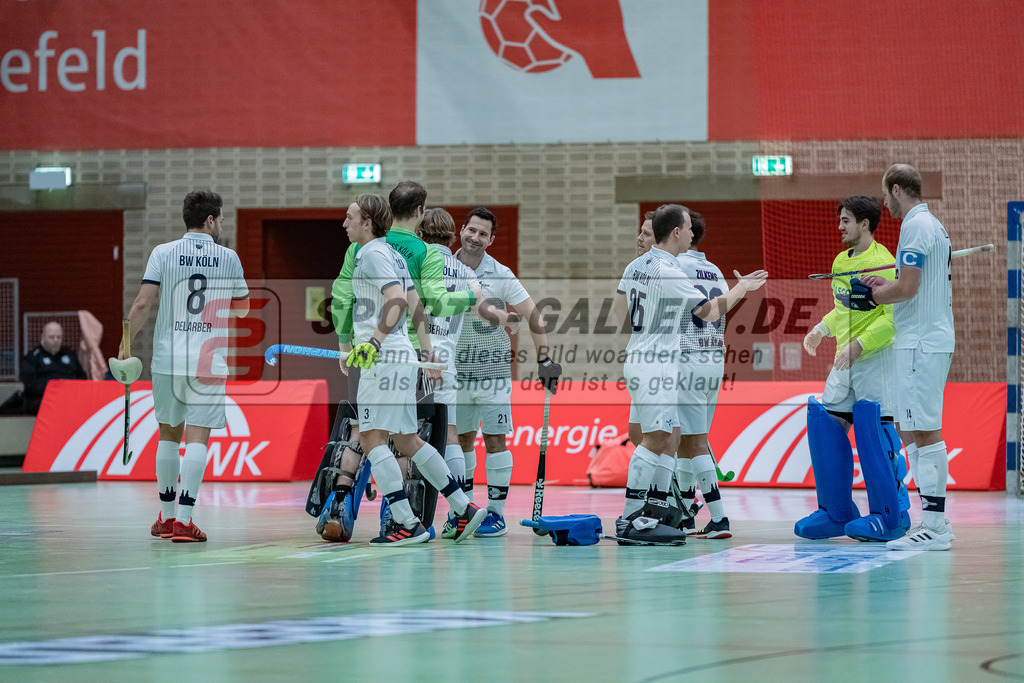 HK_20231216_107368 | 1. Bundesliga Herren  Crefelder HTC - Blau Weiß Köln am 16.12.2023 Sporthalle Glockenspitz, Krefeld ,