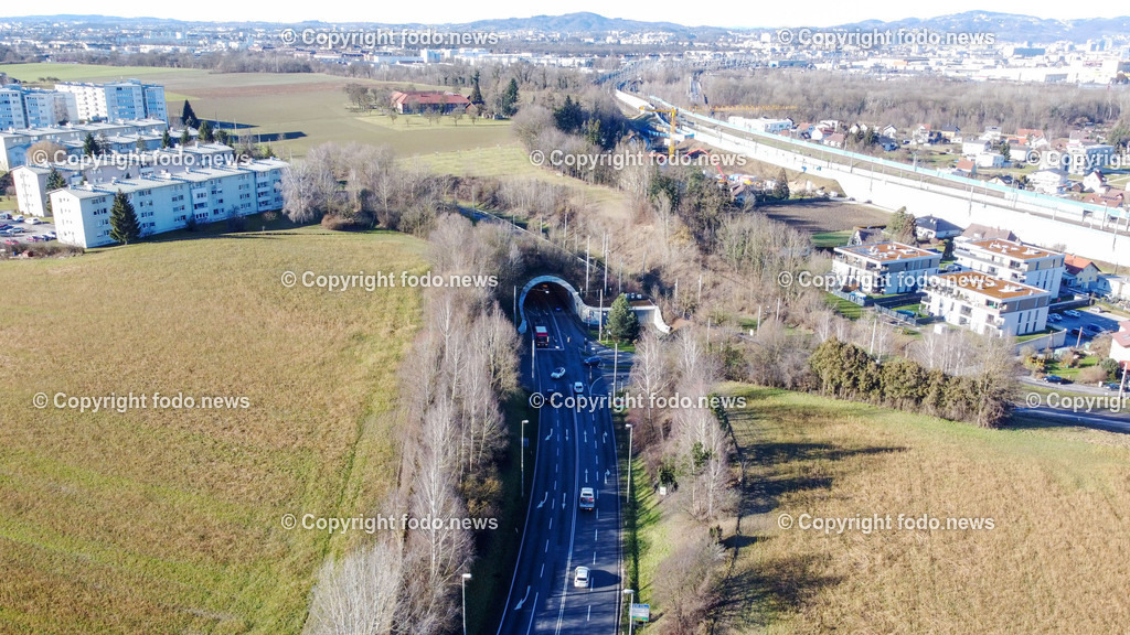 Monalisatunnel_ Linz_ Kleinmuenchen_ Ebelsberg_ 16.01.2023-4 | 16.01.2023, Linz, AUT, Monalisatunnel im Bild Monalisatunnel, Mona Lisa Tunnel, Verkehr, Kleinmuenchen, Ebelsberg, Umfahrung