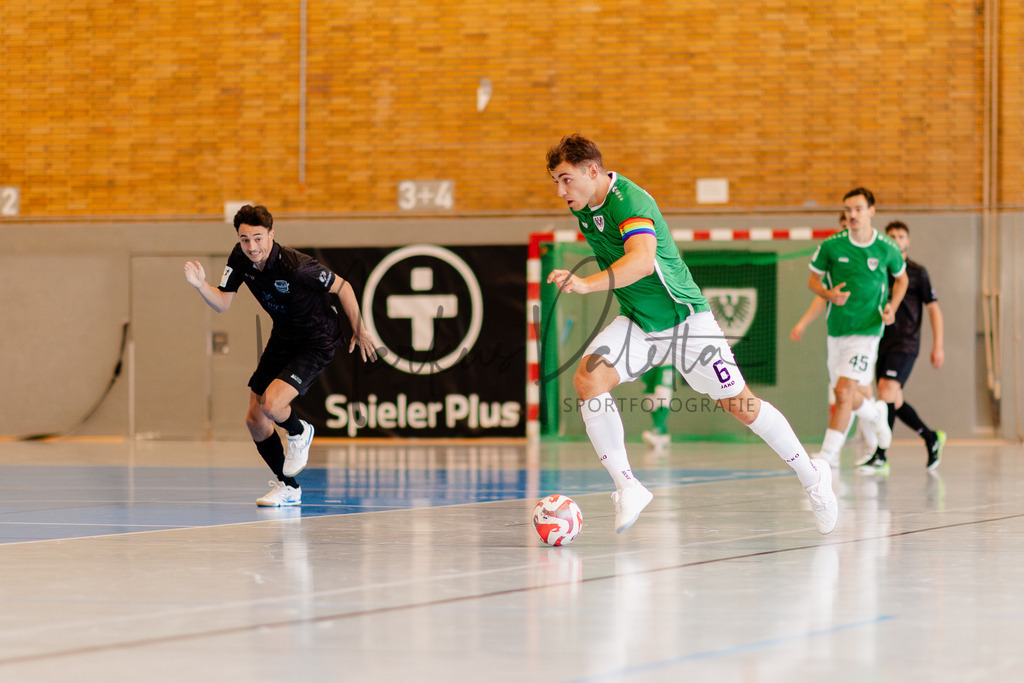 Futsal-Bundesliga, Saison 2025/2026, 4. Spieltag: SC Preußen Münster - SV Pars Neu-Isenburg | Futsal-Bundesliga, Saison 2025/2026, 4. Spieltag, SC Preußen Münster empfängt SV Pars Neu-Isenburg in der Universitäts-Sporthalle in Münster. Foto: sportfotografie.ms | Markus Paletta - Realisiert mit Pictrs.com