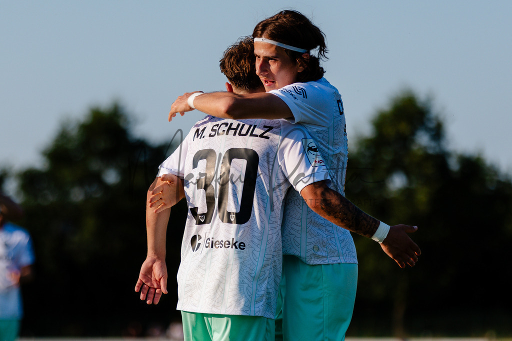 Testspiel, Saison 2026/27: SC Preußen Münster - Kickers Emden | Billerbeck, 10.07.2026: Testspiel, SC Preußen Münster gegen Kickers Emden auf der Anlage des DJK Billerbeck in Billerbeck. Foto: sportfotografie.ms | Markus Paletta - Realisiert mit Pictrs.com