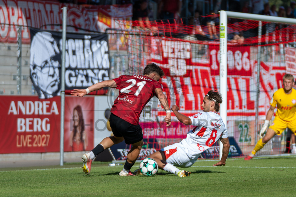 SG Sonnenhof Großaspach vs. Fortuna Köln, Fussball, 3. Liga, 1. Spieltag, 08.08.2026 | Luca Molinari (SG Sonnenhof Großaspach, #21),SG Sonnenhof Großaspach vs. Fortuna Köln, Fussball, 3. Liga, 1. Spieltag, 08.08.2026,DFB regulations prohibit any use of photographs as image sequences and/or quasi-video