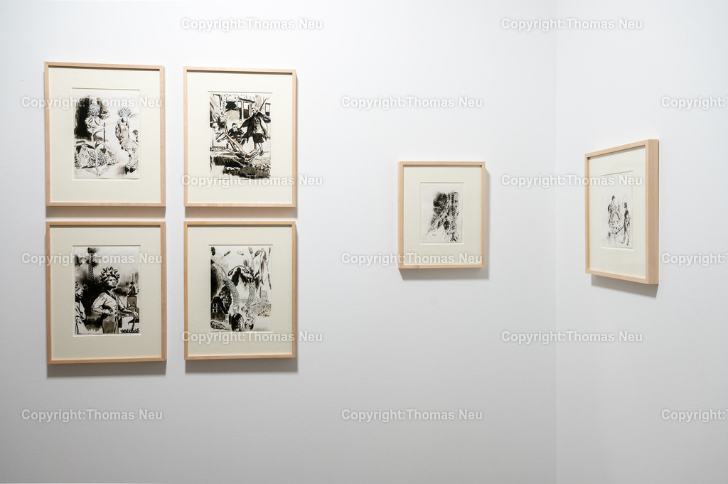 19_Neo_Rauch_Museum_Bensheim | 6.7.2024, bbe, Museum Bensheim, Ausstellung Neo Rauch "im Papiergrund", ,, Bild: Thomas Neu