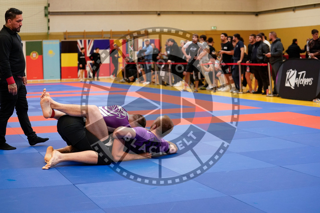 20240203PBB09665 | Fighters compete during the Brazilian Jiu-Jitsu Championship of the AJP Tour in Maintal by Frankfurt am Main, Germany, on February 2, 2024.
