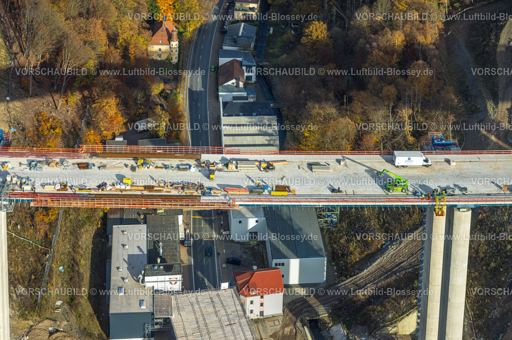 Luedenscheid251102217_A45 | Luftbild, Großbaustelle der Rahmedetalbrücke der Autobahn A.45, Brückenabriß und Ersatzbau, Gevelndorf, Lüdenscheid, Sauerland, Nordrhein-Westfalen, Deutschland