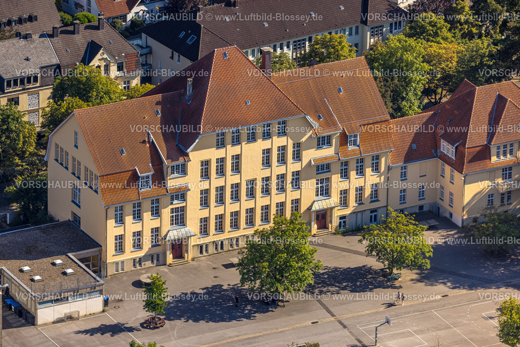 Hattingen240810031 | Luftbild, Gymnasium Waldstraße, Rosenthal, Hattingen, Ruhrgebiet, Nordrhein-Westfalen, Deutschland