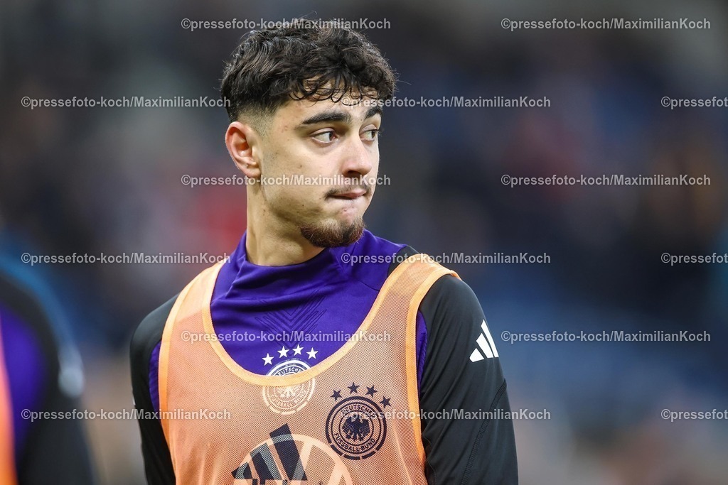 DFB10102502021 | 10.10.2025, Fußball, Länderspiel, Deutschland - Luxemburg, UEFA WM-Qualifikation, 2025/2026, Gruppe A, PreZero Arena in Sinsheim: Aleksandar Pavlovic (GER #05) DFB regulations prohibit any use of photographs as image sequences and or quasi-video.