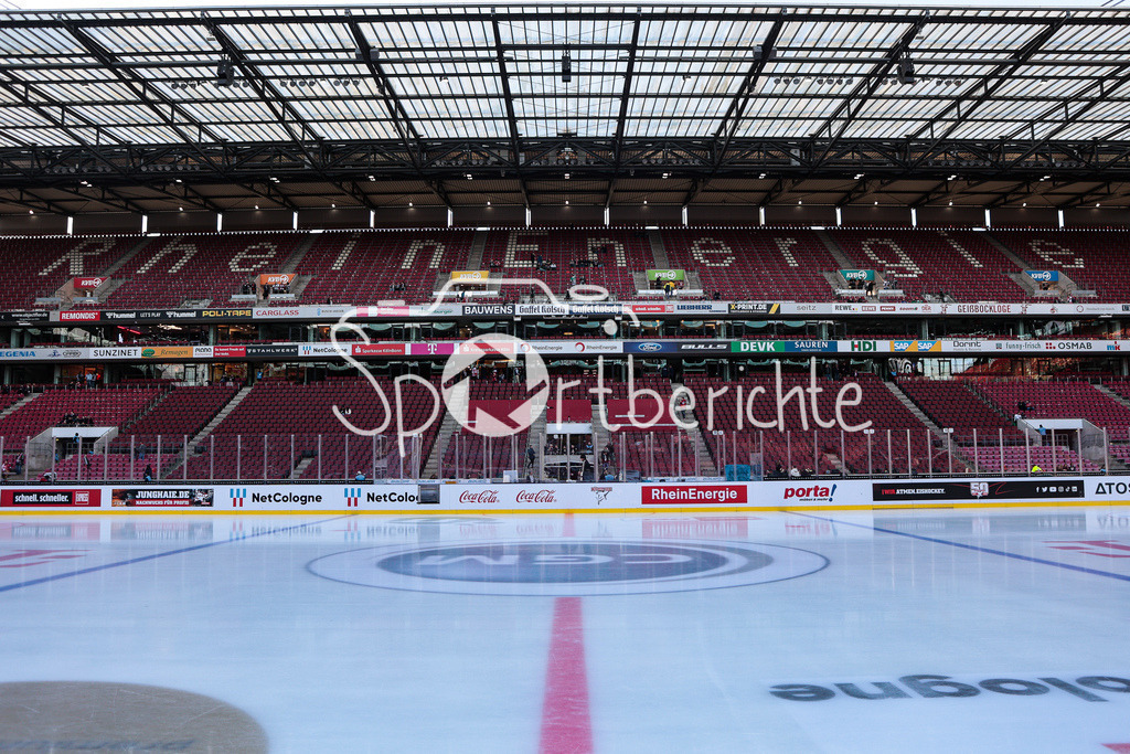 Kölner Haie - Augsburger Panther | Das Rheinenergiestadion vor der DEL Partie zwischen den Haien und den Panthern / Stadion / Stadionfoto
