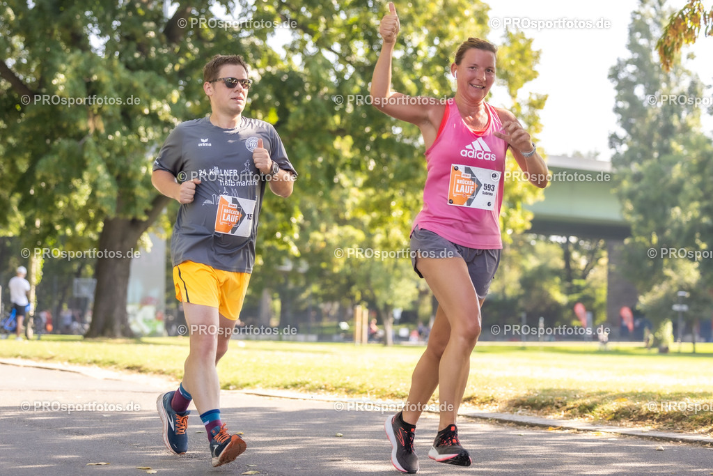 ASV OBI Brueckenlauf 2023 ; 10.09.2023 | Impressionen im Bereich des Katzenbuckels und des Rheinparks; ASV OBI Brueckenlauf 2023  am 10.09.2023 im Bereich Katzenbuckel und Rheinpark in Koeln/Deutschland. Photo: Ulrich Fassbender