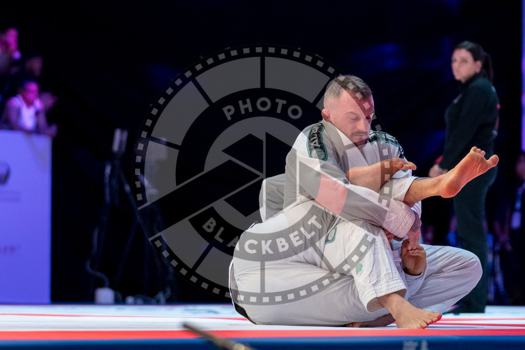 20231107PBB5302 | Fighters compete during the AJP World Master Championship in the Mubadala Arena in Abu Dhabi, Arab United Emirates, on November 7, 2023.