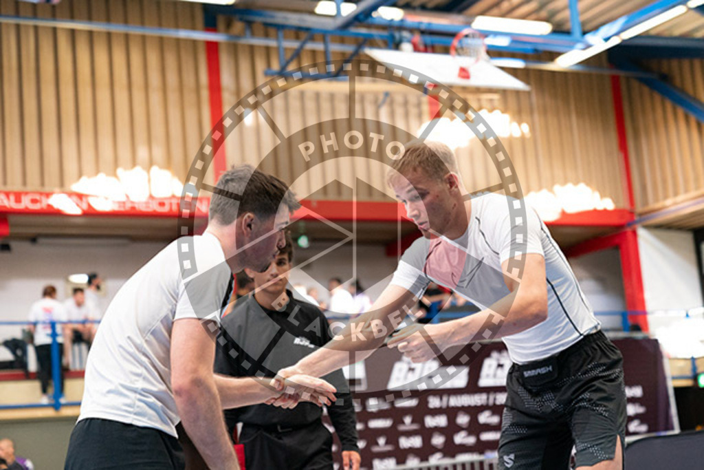 20230826PBB57087 | Fighters compete during the AJP INTLPRO BJJ and grappling competition in Hamburg, Germany, on August 26 2023.
