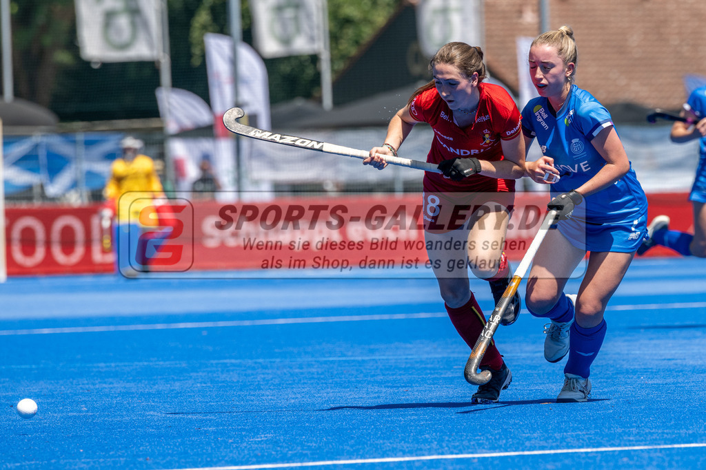 SFE_20230708_0136 | EuroHockey EM U18 Girls Belgium vs Scotland am 08.07.2023 in Krefeld (Gerd-Wellen-Hockeyanlage), Photo: Stephan Fehrmann 2023 (Sports-Gallery)