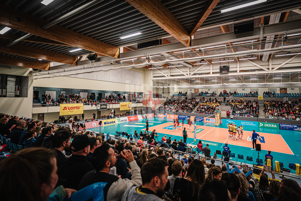 Volleyball | Frauen | Saison 2025/2026 | Volleyball Bundesliga | ETV Hamburger Volksbank Volleys vs. SSC Palmberg Schwerin | 17.01.2026 | Die volle CU Arena mit über 1400 Zuschauern