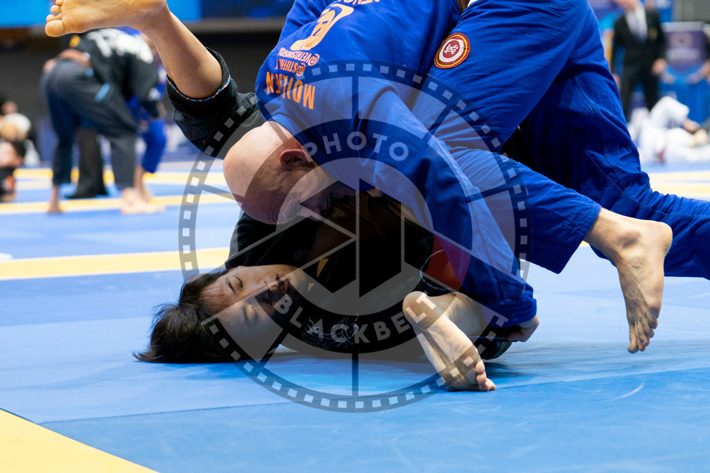20240124PBB00125 | Fighters compete during the second day of the IBJJF European Championship in Paris, France, on January 24, 2024.