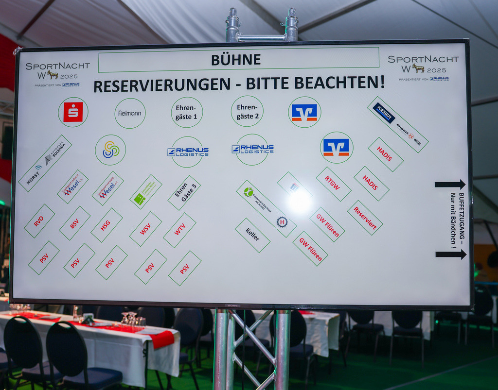 top-top.de250214-014 | Die 3. Weseler SportNacht, die große Sportgala mit Ehrungen der Weseler Sportler des Jahres 2024 findet am Freitag, den 14.02.2025 im Festzelt an der Rheinpromenade statt.Foto: Erwin Pottgiesser