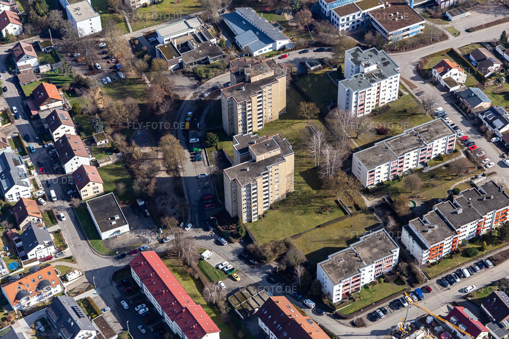 Luftbild: Schönbuchstr in Gärtringen im Bundesland Baden-Württemberg in Deutschland. Foto: IMG_125151.jpg vom 20.02.2021 durch Werner Riehm/FLY-FOTO.de