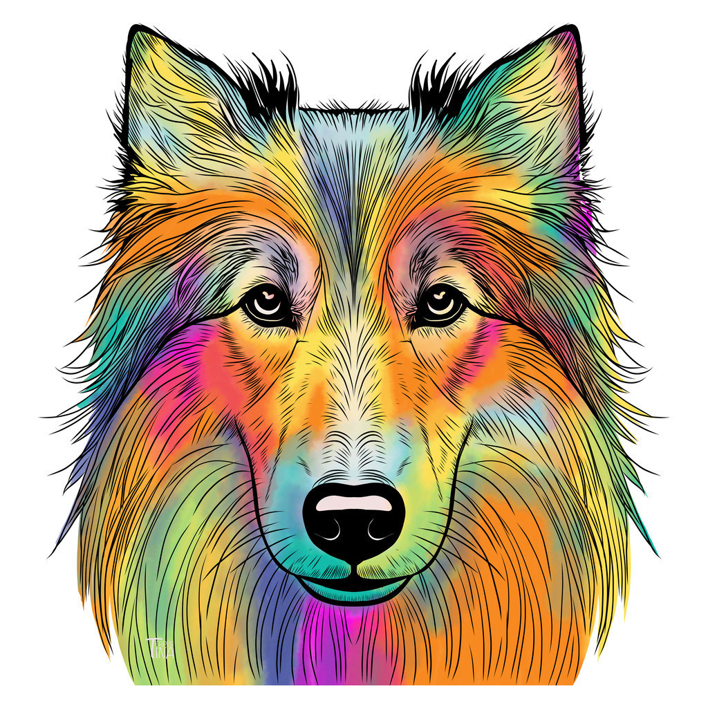Collie | Illustrationen, digitalpainting, animals, dogs, hunde, art, Kunst, Illustrationsart, Bielefeld, Germany - Realisiert mit Pictrs.com
