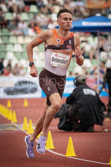 Golden Oval; Dresden, 31.05.2026 | DRESDEN , GERMANY - MAY 31:  Karl Bebendorf (GER / Germany) competes in the 2000m steeplechase during the Golden Oval Continental Tour Silver meeting on May 31, 2026 at Heinz-Steyer-Stadion in Dresden, Saxony, Germany.