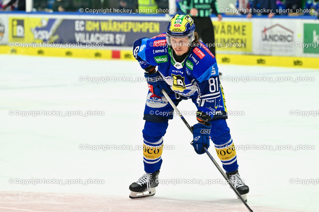 EC IDM WÄRMEPUMPEN VSV vs. HC Bozen | #81 RICHTER Marco EC VSV, EC IDM WÄRMEPUMPEN VSV vs. HC Bozen, EC IDM WÄRMEPUMPEN VSV vs. HC Bozen am 14.03.2025 in Villach (Stadthalle Villach), Austria, (Photo by Bernd Stefan)