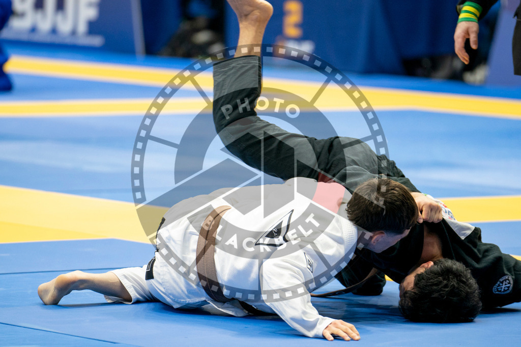 20240124PBB01619 | Fighters compete during the second day of the IBJJF European Championship in Paris, France, on January 24, 2024.