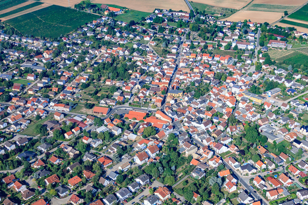 Luftbild: Ortsübersicht im Ortsteil Winzenheim in Bad Kreuznach im Bundesland Rheinland-Pfalz in Deutschland. Foto: IMG_44489.jpg vom 20.08.2011 durch Werner Riehm/FLY-FOTO.deAuflösung des Originals: 4752 x 3168 px