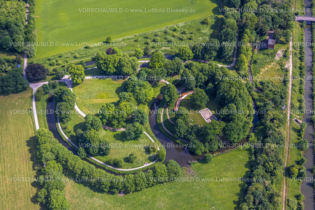 Hamm220504539 | Luftbild, Marker Burghügel, Uentrop, Hamm, Ruhrgebiet, Nordrhein-Westfalen, Deutschland