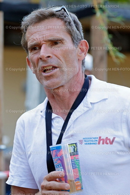 Triathlon Heinerman 2025 bei sommerlicher Hitze | 29.06.2025 ENTEGA Heinerman am Woog in Darmstadt HTV Triathlon Trainer Ralf EBLI (Foto: Peter Henrich) - Realisiert mit Pictrs.com