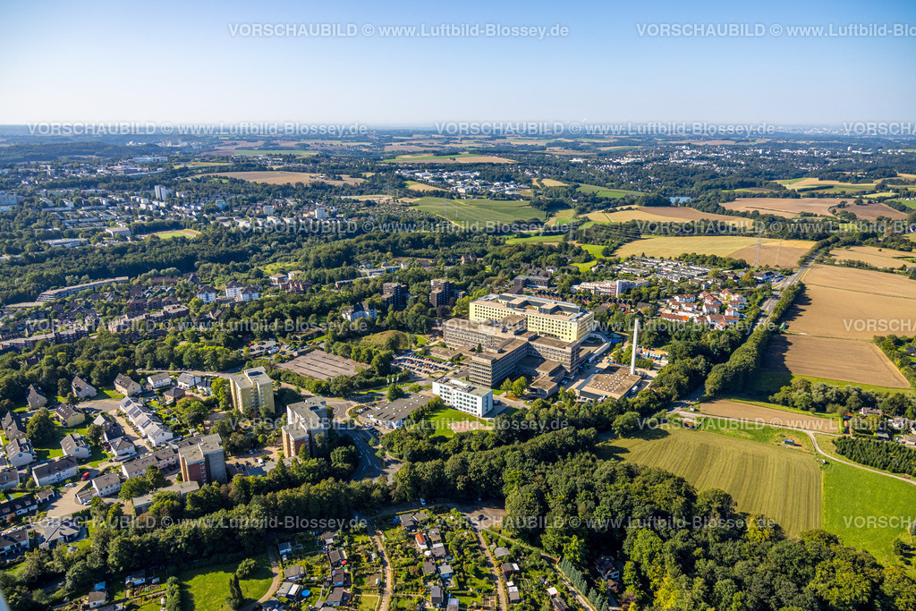 Velbert240812314 | Luftbild, Helios Klinikum Niederberg Krankenhaus mit Neubau, Fernsicht,  Velbert, Ruhrgebiet, Nordrhein-Westfalen, Deutschland