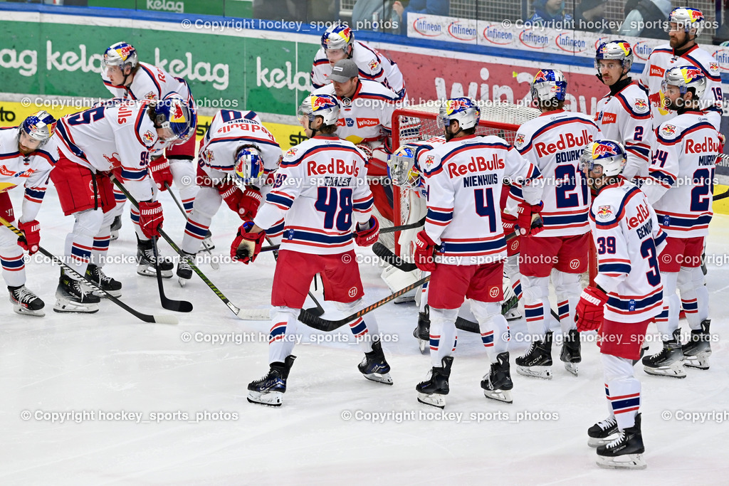 EC IDM WÄRMEPUMPEN VSV vs. EC Red Bull Salzburg | EC Red Bull Salzburg Mannschaft, EC IDM WÄRMEPUMPEN VSV vs. EC Red Bull Salzburg, EC IDM WÄRMEPUMPEN VSV vs. EC Red Bull Salzburg am 17.01.2025 in Villach (Stadthalle Villach), Austria, (Photo by Bernd Stefan)