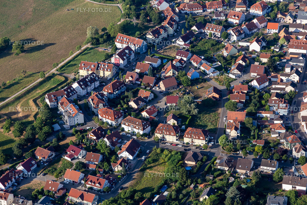 Ortsansicht | Luftbild: Ortsansicht im Ortsteil Maximiliansau in Wörth im Bundesland Rheinland-Pfalz in Deutschland. Foto: IMG_133758.jpg vom 14.08.2022 durch ©2025 Werner Riehm fly-foto.de/copyright - Realisiert mit Pictrs.com