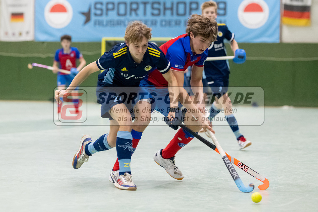 SFE_20230304_0062 | Deutsche Meisterschaft Männliche U16 Halle 2023 am 04.03.2023 in Köln (KTHC Stadion Rot-Weiss Köln Tennis and Hockey Club), Photo: Stephan Fehrmann 2022 (Sports-Gallery)