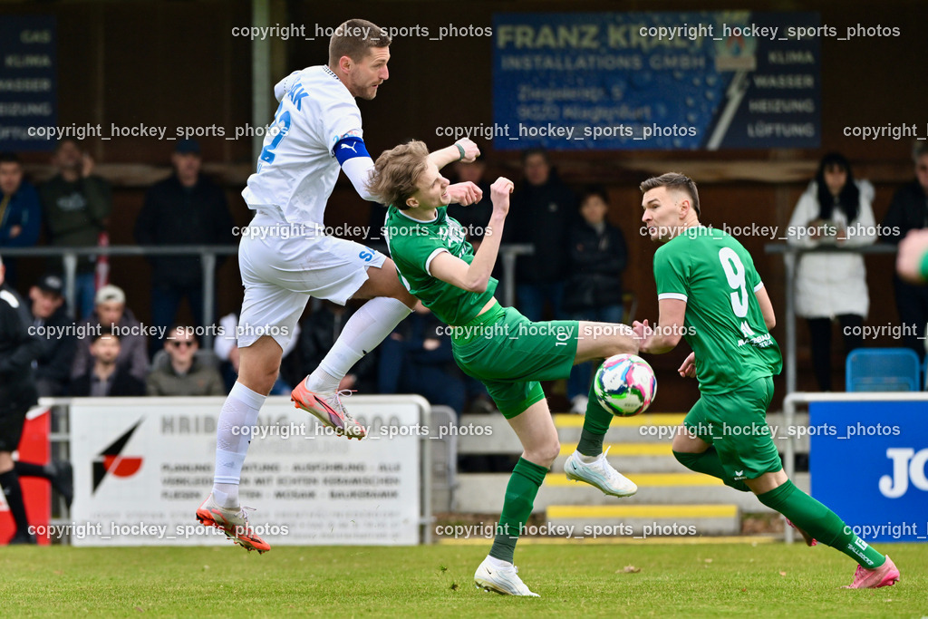 SAK vs. VST Völkermarkt | #22 Leo Ejup SAK, #10 Mario Michael Kuester VST Völkermarkt, #9 Armin Majanovic VST Völkermarkt, SAK vs. VST Völkermarkt, SAK vs. VST Völkermarkt am 21.03.2026 in Klagenfurt (Sportpark Welzenegg), Austria, (Photo by Bernd Stefan)