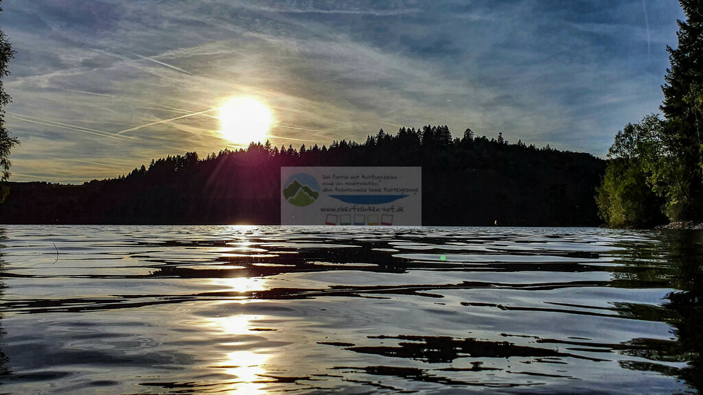 Ködeltalsperre Sonnenuntergang Herbst | Impressionen rund um Hochfranken - Frankenwald - Fichtelgebirge - Realisiert mit Pictrs.com