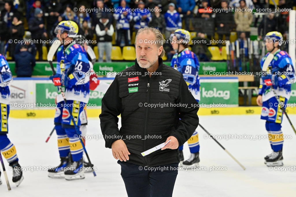 EC IDM Wärmepumpen VSV vs. Pioneers Vorarlberg | Headcoach EC VSV TUOMIE Tray, EC IDM Wärmepumpen VSV vs. Pioneers Vorarlberg, EC IDM Wärmepumpen VSV vs. Pioneers Vorarlberg am 14.12.2024 in Villach (Stadthalle Villach), Austria, (Photo by Bernd Stefan)