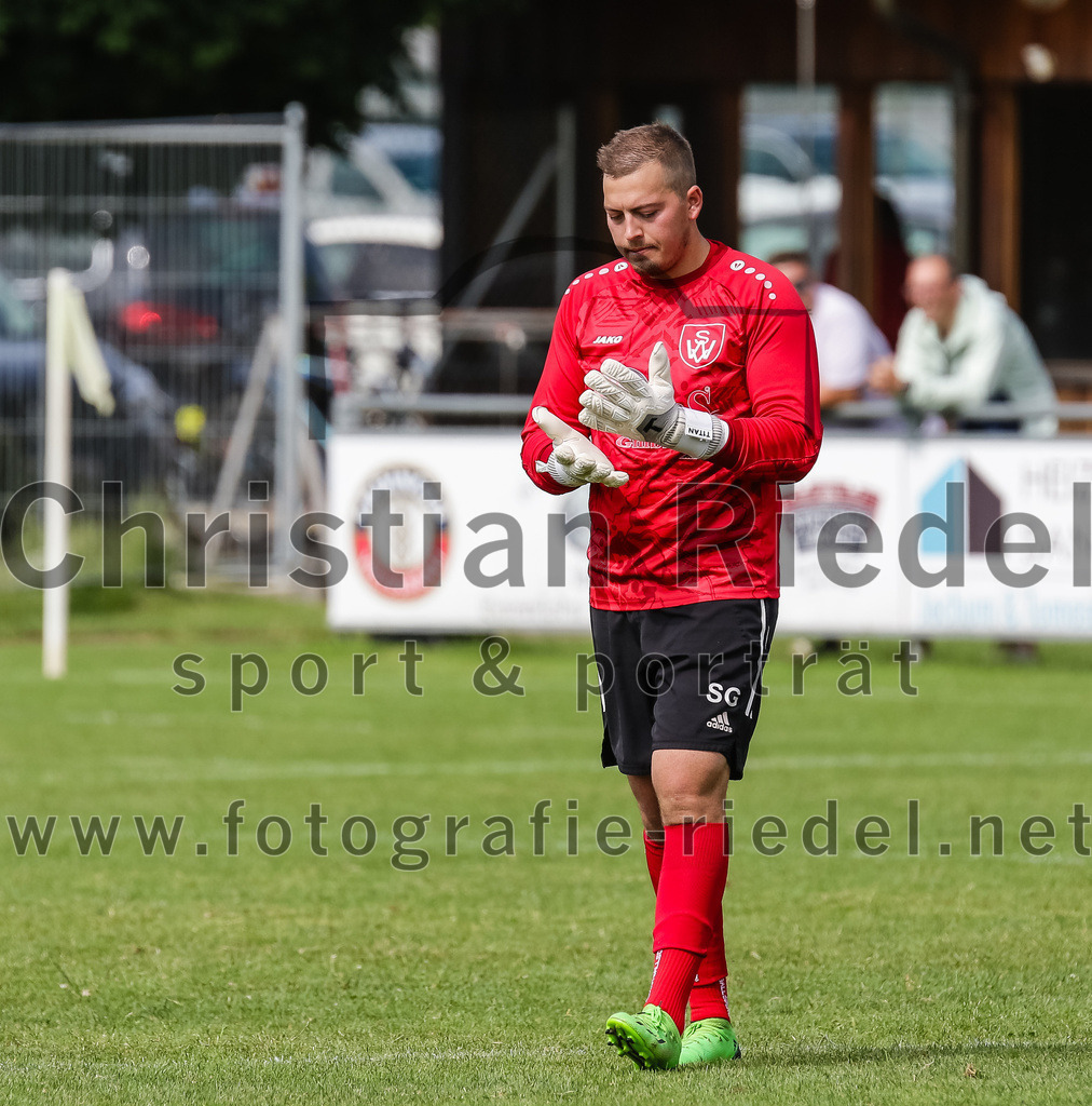 2023-07-02_062_SV_Walpertskirchen_gegen_FC_Herzogstadt | Walpertskirchen, Deutschland, 02.07.2023:
Fußball, Kreisliga 2023 / 2024, Testspiel, SV Walpertskirchen gegen FC Herzogstadt, Endergebnis: 

Torwart Stefan Gröppmaier (SV Walpertskirchen, #1)

Foto: Christian Riedel / fotografie-riedel.net