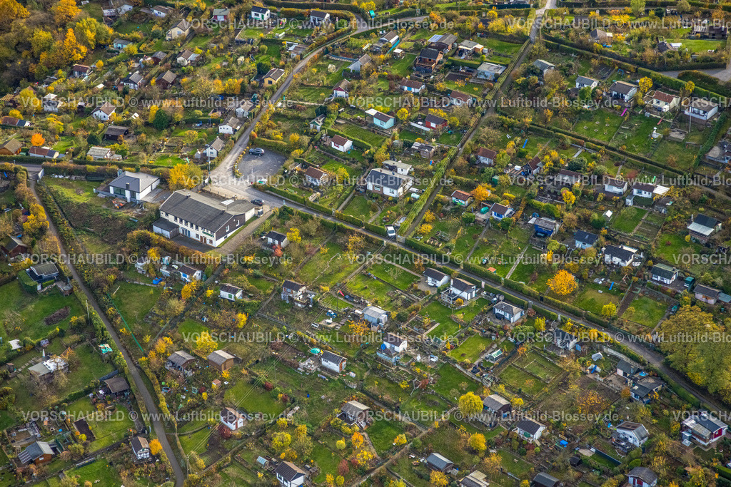 Hagen251100945 | Luftbild, KGV Kleingartenverein Auf dem Goldberg, Grüne Lunge, Mittelstadt, Hagen, Ruhrgebiet, Nordrhein-Westfalen, Deutschland