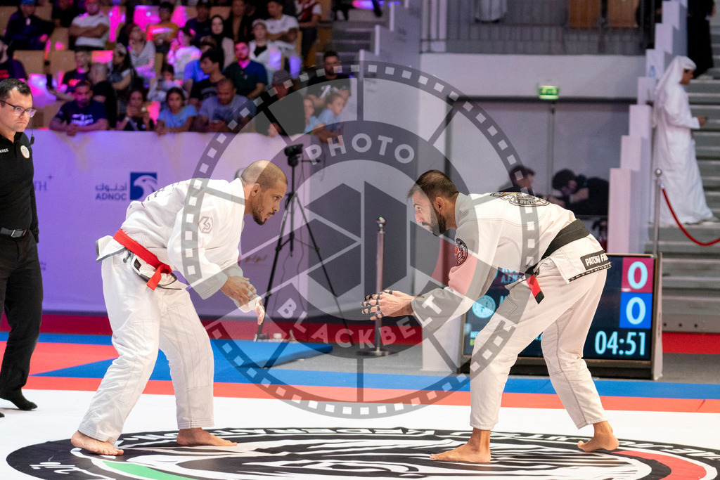 20231107PBB5501 | Fighters compete during the AJP World Master Championship in the Mubadala Arena in Abu Dhabi, Arab United Emirates, on November 7, 2023.