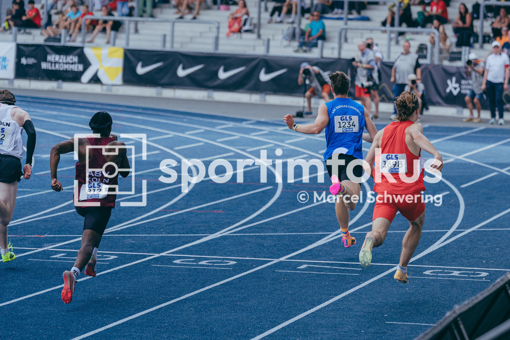 DM U23 U18 Bochum 2026 | Benedikt Thomas Wallstein (LAC Erdgas Chemnitz), Startnummer 1234, 100-Meter-Lauf Vorlauf mU23, Deutsche Meisterschaften der U18 &amp; U23 2026, Lohrheidestadion Bochum-Wattenscheid, 04.07.2026 Foto: Marcel Schwering / sportimfokus - Realisiert mit Pictrs.com