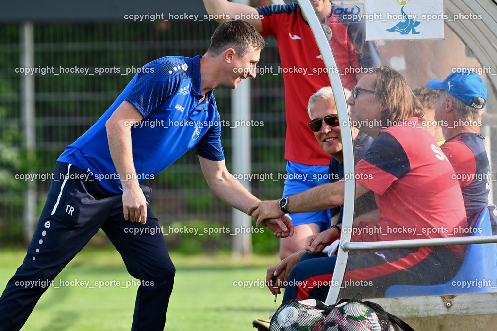 SAK vs. SK Treibach | Headcoach SK Treibach Karl Schweighofer, Headcoach SAK Richard Huber, Präsident SAK Marko Wieser, SAK vs. SK Treibach, SAK vs. SK Treibach am 29.05.2024 in Klagenfurt (Sportpark Welzenegg), Austria, (Photo by Bernd Stefan)