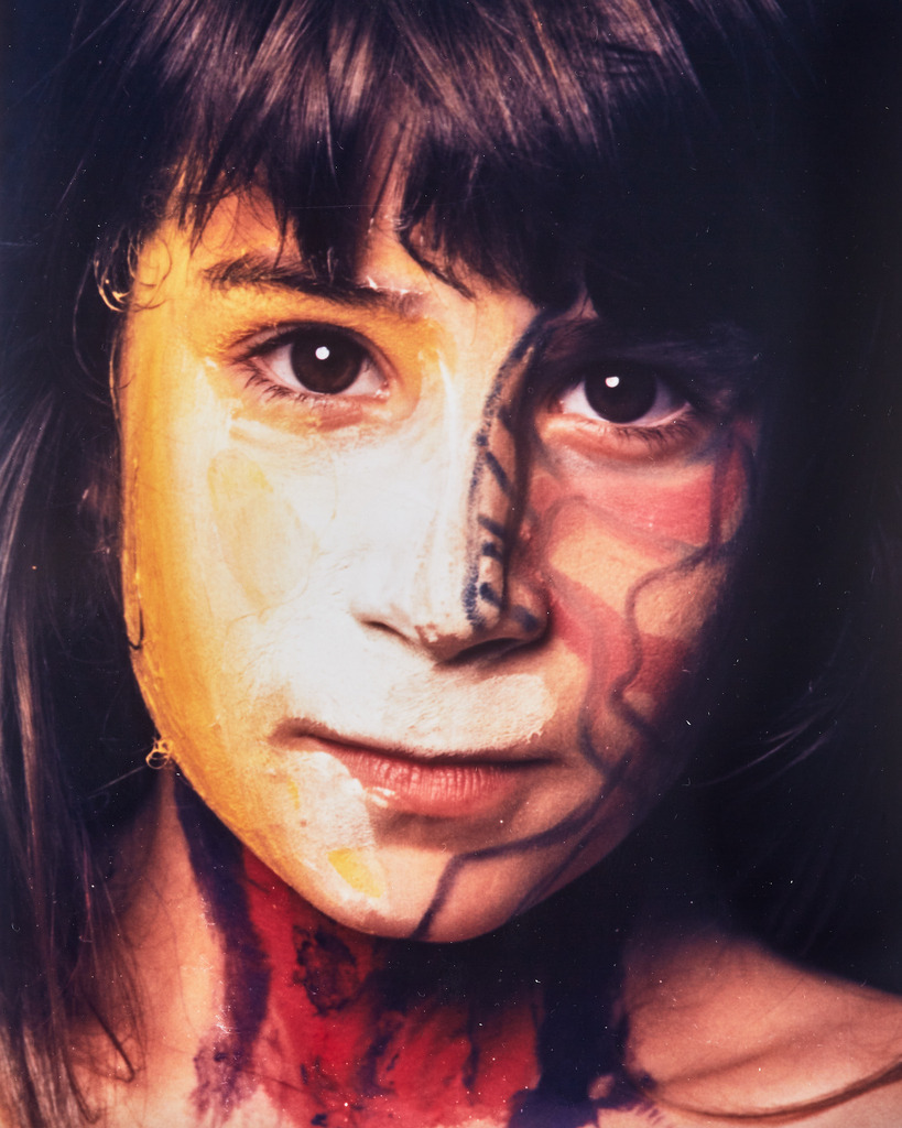 022art_Bee-Braxm_0912 | Werk aus  dem Jahr 1994   Nach einer Aktion im Ritterhausmuseum Offenburg. Kunstmaler Rainer Braxmaier und Modefotograf Wilfried Beege.