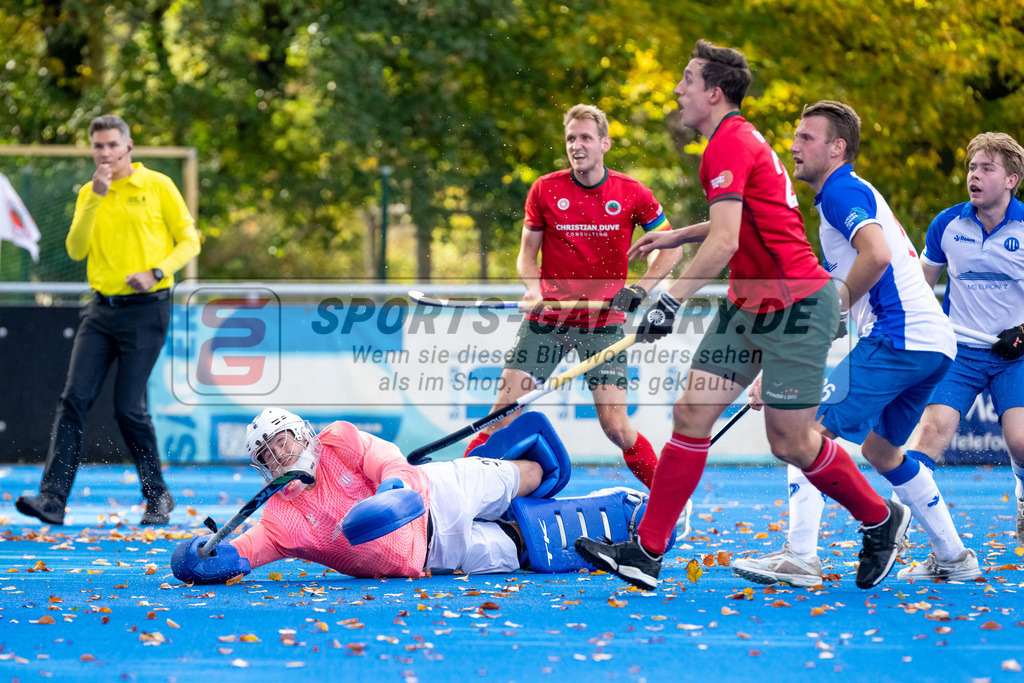 HK_20241019_107905 | 1. Bundesliga Herren Crefelder HTC - Großflottbeker THGC am 19.10.2024 CHTC, Krefeld , Nicolas Wellan Torwart ( GTHGC #21 )