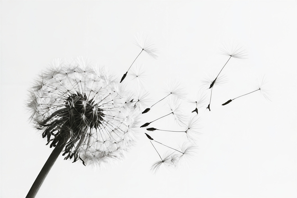 KI00388 | Mit moderner KI‑generiertes schwarz-weiß Artwork, sorgfältig manuell für den Druck optimiert.