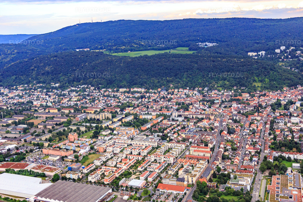 Luftbild: Helaweg im Ortsteil Rohrbach in Heidelberg im Bundesland Baden-Württemberg in Deutschland. Foto: IMG_090836.jpg vom 04.07.2016 durch Werner Riehm/FLY-FOTO.de