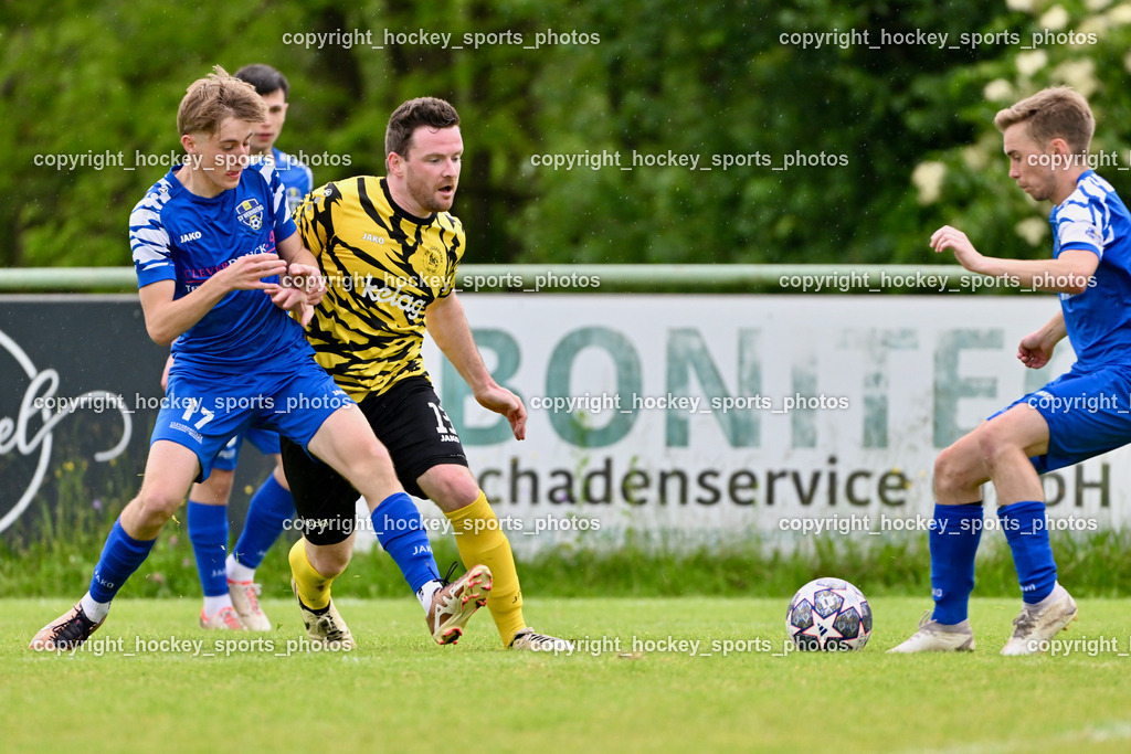 SV Wernberg vs. FC Faakersee | #17 Sandro Christopher Matschek SV Wernberg, #13 Martin Tschernuth FC Faakersee, #8 Christian Ulbing SV Wernberg, SV Wernberg vs. FC Faakersee, SV Wernberg vs. FC Faakersee am 01.06.2024 in Wernberg (Sportplatz Wernberg), Austria, (Photo by Bernd Stefan)