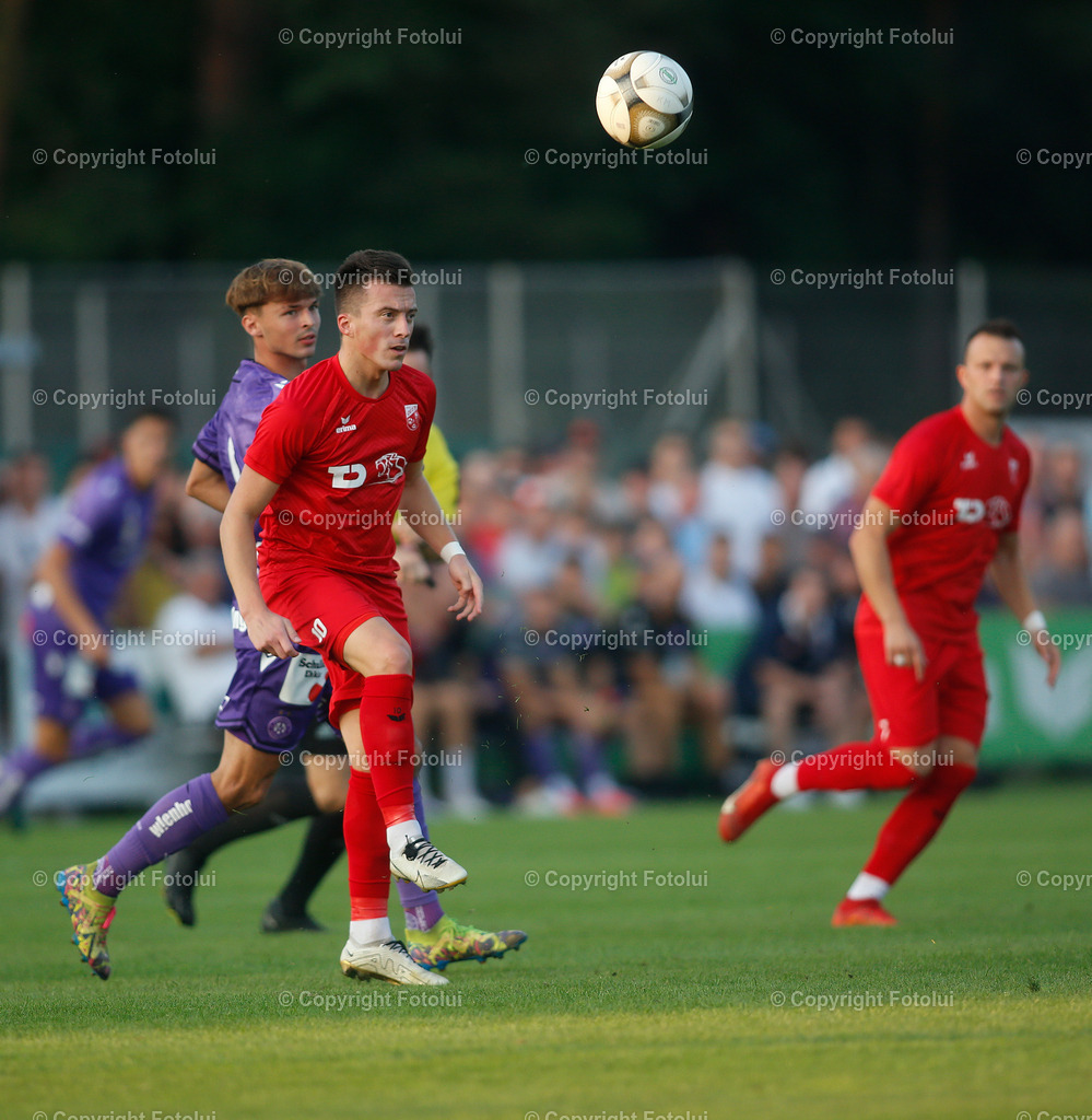 A_LUI_280824_04 | SPORT FUSSBALL UNIQA OEFB CUP 2024 2.RUNDE ASKOE OEDT-WIENER AUSTRIA 28.08.2024 IM BILD: LUKAS PAULIK (OEDT) UND (AUSTRIA) FOTO:FOTOLUI