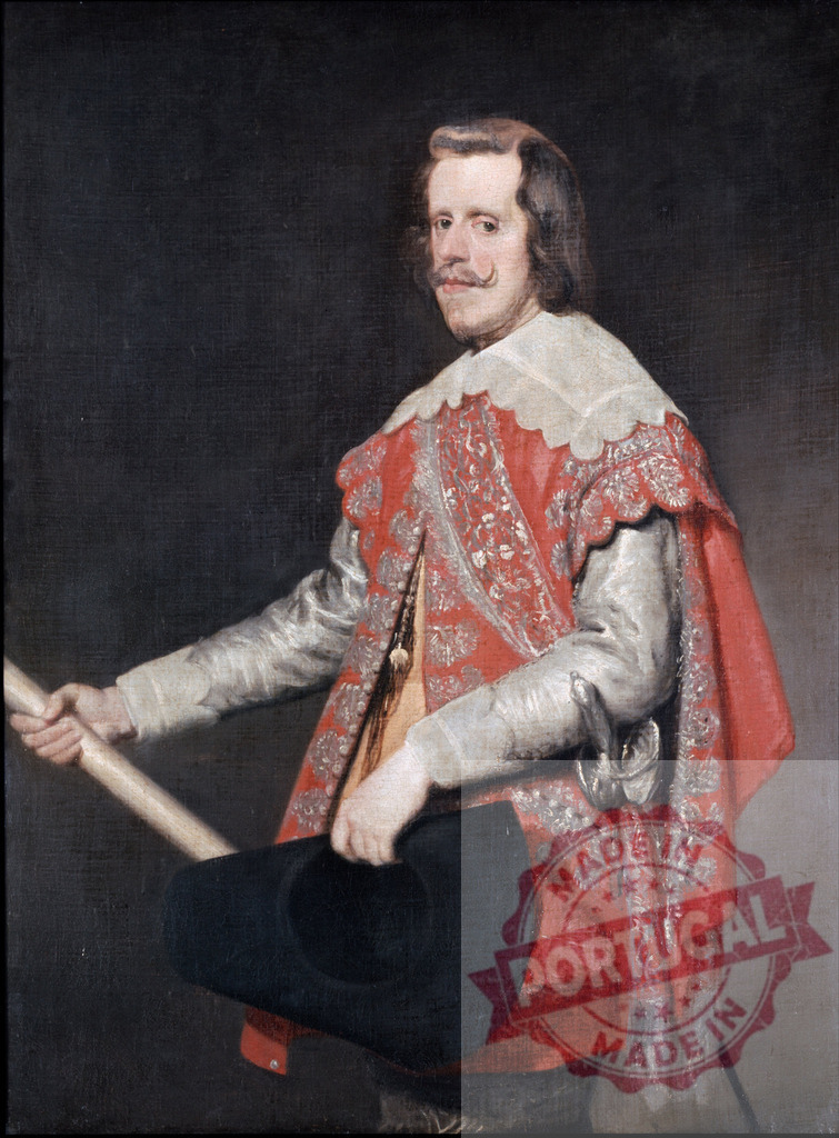 Diego Velazquez Philip IV of Spain portrait by Diego Velázquez | Philip IV of Spain standing in a formal Baroque painted portrait - Realisiert mit Pictrs.com