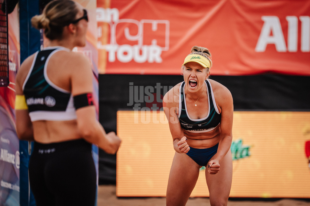 Beachvolleyball | Frauen | Allianz German Beach Tour 2025 | Tourstop München | 10.07.2025 | Chenoa Christ jubelt