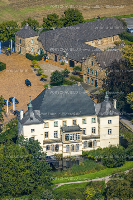 Holzwickede230901445 | Luftbild, Haus Opherdicke Wasserschloss, Holzwickede, Ruhrgebiet, Nordrhein-Westfalen, Deutschland