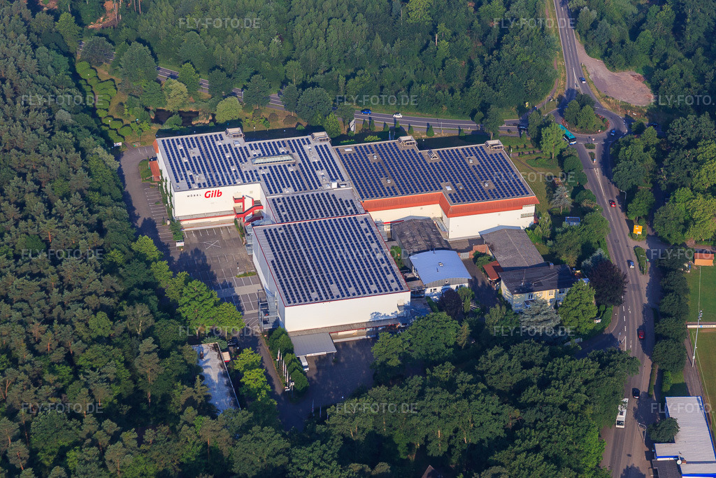 Luftbild: Möbel GILB in Herxheim bei Landau im Bundesland Rheinland-Pfalz in Deutschland. Foto: IMG_080704.jpg vom 12.06.2015 durch Werner Riehm/FLY-FOTO.de