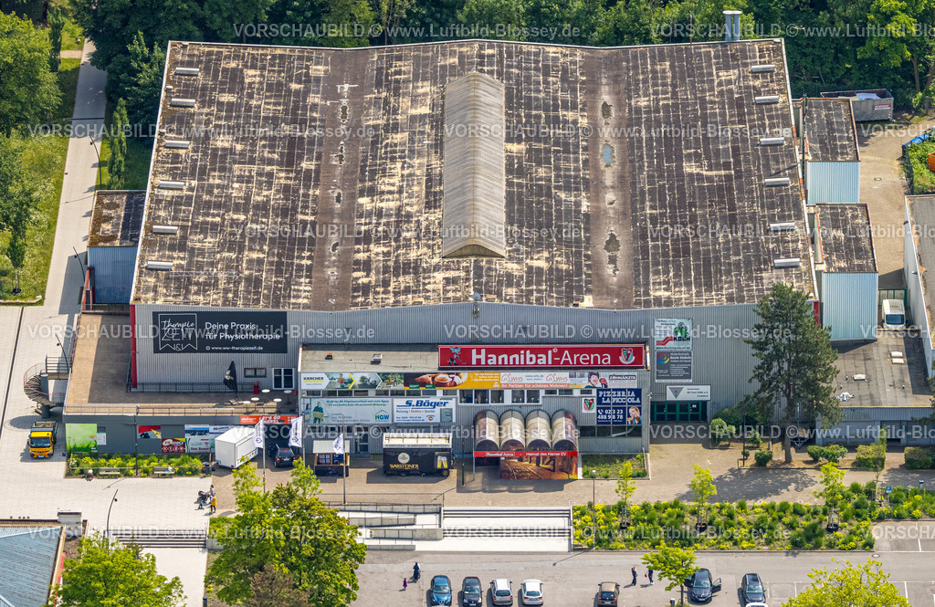 Herne250602099-2 | Luftbild, Hannibal-Arena Eissporthalle im Revierpark Gysenberg, Börnig, Herne, Ruhrgebiet, Nordrhein-Westfalen, Deutschland