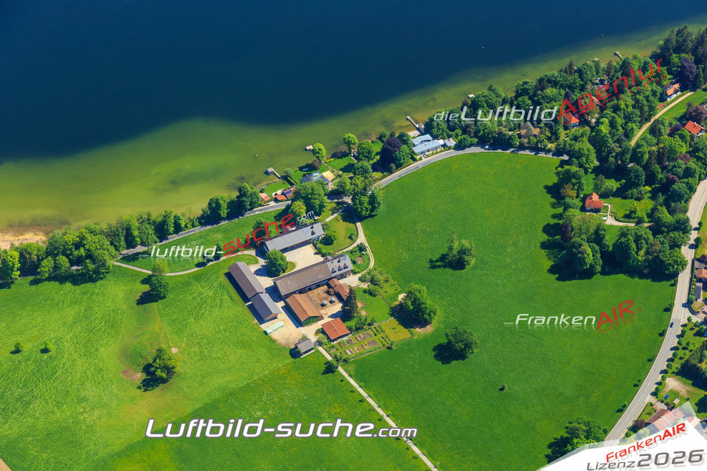 Luftbild von  Seeshaupt - Luftaufnahme wurde 2015 von https://frankenair.de mittels Flugzeug (keine Drohne) erstellt - die Geschenkidee